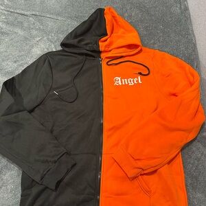 Angel Two-Tone Black and Orange Men's Jacket
